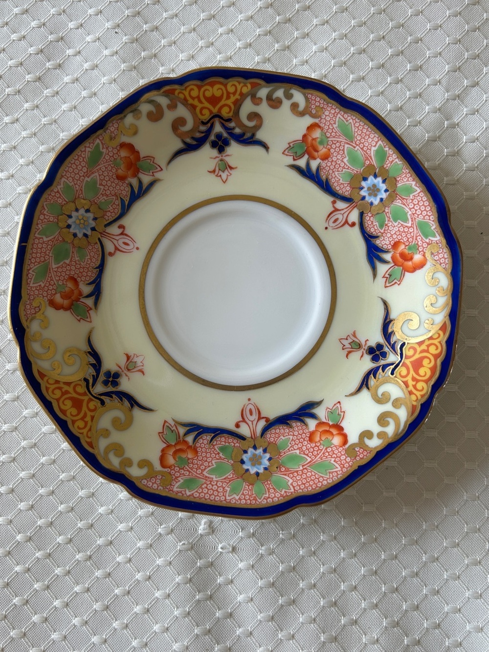 Vintage Rare HTF Noritaki Crowndalia Tea Saucer Japan Fine China